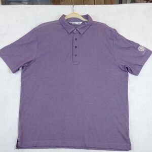 Mens Purple Lavender Polo Shirt Soft Pima Cotton Golf Logo Preppy  Sz.XL